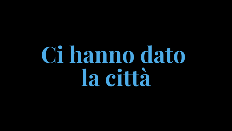 Ci hanno dato la città / Tournée